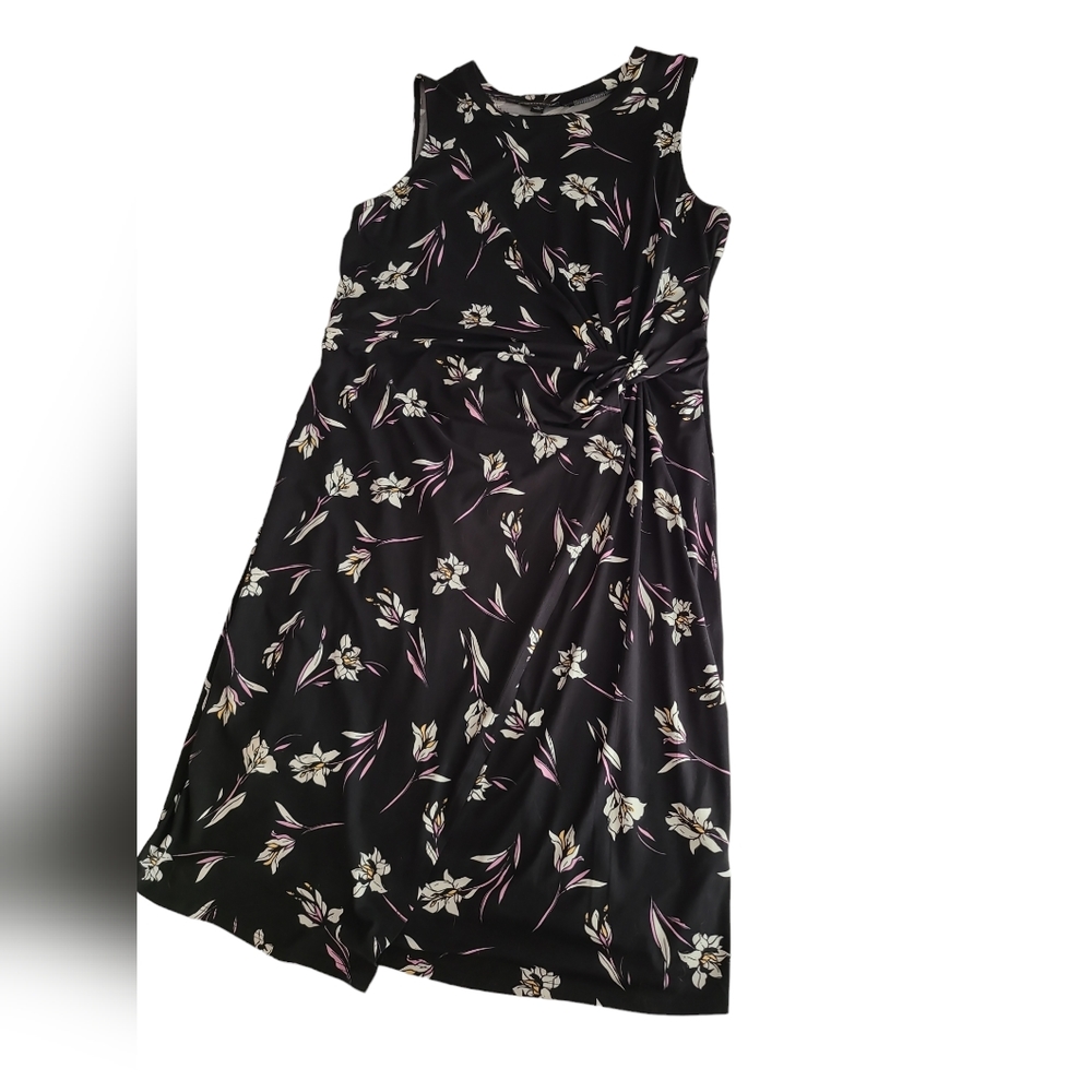 Black floral dress